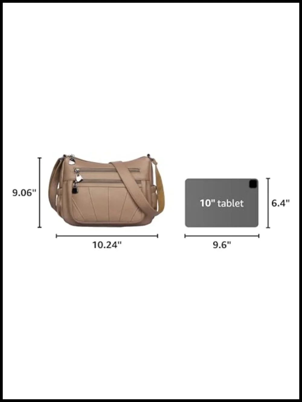 Women's Soft PU Leather Crossbody Satchel Handbag Shoulder Bag